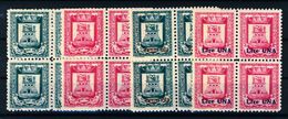 Anno 1945 - Castiglione D'Intelvi Due Emissioni Sass. 14/15 + 18/19 MNH** - IN QUARTINA Emissioni Locali - Italia Italy - Ortsausgaben/Autonome A.