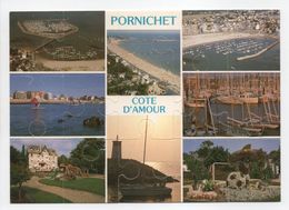 - CPM PUZZLE PORNICHET - La Plage, Le Port Et L'Hôtel De Ville - Editions JACK 2499 - - Pornichet