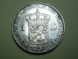 Gulden Wilhelmina 1 Gulden 1939 Argent - Silver - Koningin Nederlanden - 1 Cent