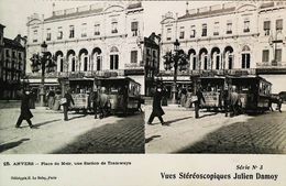 Carte Stéréoscopiques  Calèche  Julien Damoy Serie 3 Anvers - Cartes Stéréoscopiques