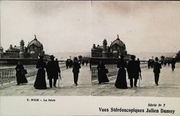 Carte Stéréoscopiques Nice La Jetée   Julien Damoy Serie 7 - Cartes Stéréoscopiques