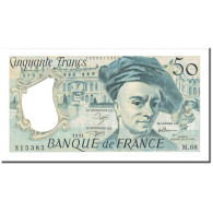 France, 50 Francs, Quentin De La Tour, 1991, Undated (1991), NEUF - 50 F 1976-1992 ''Quentin De La Tour''