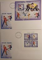S. Tomè 2006, Olympic Games In Turin, Winners, 4val In BF +BF IMPERFORATED In 2FDC - Invierno 2006: Turín