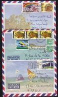 NOUVELLE CALEDONIE /  1986/87 - 3 LETTRES AVION POUR LA FRANCE (ref 2434) - Briefe U. Dokumente