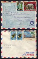 NOUVELLE CALEDONIE / 1970 & 1979 - 2 LETTRES AVION POUR LA FRANCE (ref 6109) - Storia Postale