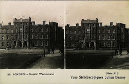 Carte Stéréoscopiques Londres Hopital  Westminster   Julien Damoy Serie 2 - Cartes Stéréoscopiques