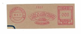 Briefausschnitt AFS - Frankfurt Main 1937 Vial & Uhlmann E. Rath Chemisch-pharmazeutische Fabrik - Francotyp D - Pharmacy