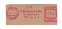 Briefausschnitt AFS - Nürnberg Reichsparteitage Chemisch-pharmazeutische Fabrik Neumann & Co - Francotyp D - Pharmacy