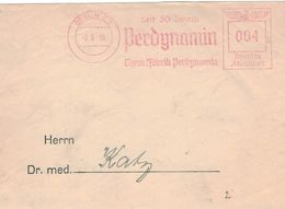 Briefausschnitt AFS - Berlin C2 - Perdynamin Chemische Fabrik 1938 - Francotyp F - Pharmacy