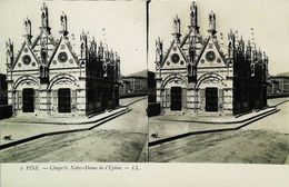 Carte Stéréoscopique  Pise Chapelle Notre Dame De L'épine - Cartes Stéréoscopiques