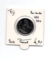 FIJI 20 CENTS 2012 UNC PARROT - Fidji