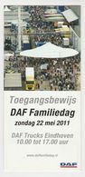 Brochure-leaflet: DAF Trucks Eindhoven DAF Familiedag 2011 - Camions