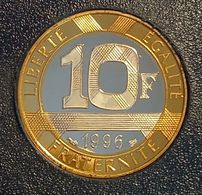 Rare, 10 Francs Génie De La Bastille BE, FDC, 1996 Du Coffret Monnaie De Paris - K. 10 Francs
