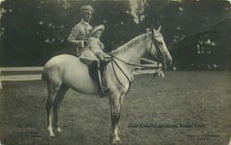 GUILLAUME II  ( Prince Héritier ) Et Son Fils  Carte Photo - Personnages