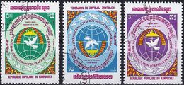 Kampuchea 1984 -  Mi 557/59 - YT 439/41 ( For Peace In Southeast Asia ) Complete Set - Kampuchea