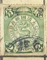 2 TWO CENTS-DRAGON-CHINESE IMPERIAL POST,CHINA,USED STAMP - Gebraucht