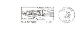 Département Des Bouches Du Rhône - Plan De Cuques - Flamme Secap SPECIMEN - EMA (Empreintes Machines à Affranchir)