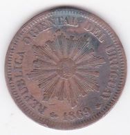 REPUBLICA ORIENTAL DEL URUGUAY. 2 CENTESIMOS 1869 A PARIS. KM# 12 - Uruguay