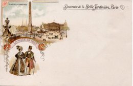 Cpa Souvenir De La Belle Jardinière Paris, Place De La Concorde - Lots, Séries, Collections