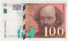 France 100 Francs 1998 VF+ CRISP Banknote Pick 158 - 100 F 1997-1998 ''Cézanne''