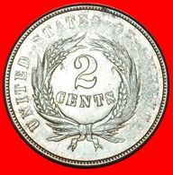 · UNION SHIELD (1864-1873): USA ★ 2 CENTS 1864 NOT SMALL MOTTO ★ UNCOMMON! LOW START ★ NO RESERVE! - 2, 3 & 20 Cents