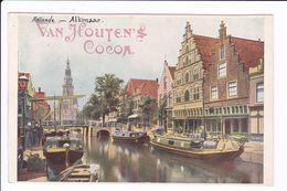 Lot 2 Vuse (format Carte Postale) De Hollande - Canal De La Hague Et Alkmaar - VAN HOUTEN'S COCOA - Van Houten