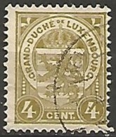 LUXEMBOURG N° 91 OBLITERE - 1907-24 Ecusson