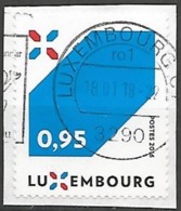 LUXEMBOURG N° 2049  OBLITERE Sur Fragment - Gebruikt