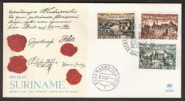 Suriname FDC 1967 Peace Of Breda -Vrede Van Breda, Ships, Bateaux, Schiffe, Boten, Sailing, Coat Of Arms, Armoiries, Her - Surinam