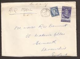 New Zealand 1958 Cachet 'AUCKLAND N.Z. - OVERSEAS - -PM 17 DEC 1958' And 'VISIT NEW ZEALAND …' - Stamp '30th Anniversary - Cartas & Documentos
