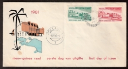 1961 Nouvelle Guinée Néerlandaise - Conseil Gouvernemental - Nieuw-Guinea Raad - FDC E6 - 1961 - Netherlands New Guinea