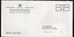 Nations Unies (Vienne) - Lettre Du UNPA - United Nations Postal Administration - Vienna - Briefe U. Dokumente