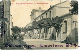 - 154 - BAGES - ( Pyr. - Orrientale, ),  La Mairie Et Les écoles, De L'usure, écrite, Animation, , Scans. - Autres & Non Classés