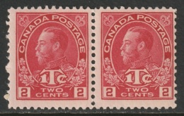 Canada Sc MR3 War Tax Pair MLH - Sellos De Impuesto De Guerra