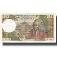 France, 10 Francs, Voltaire, 1973, 1973-06-07, SUP, Fayette:62.62, KM:147d - 10 F 1963-1973 ''Voltaire''