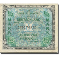 Billet, Allemagne, 1/2 Mark, 1944, KM:191a, TTB+ - 1/2 Mark