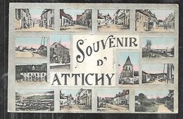 Delcampe - Cpa 039643 Souvenir D'attichy Multivues - Attichy