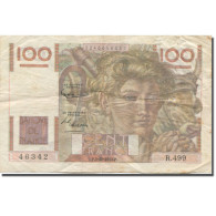 France, 100 Francs, Jeune Paysan, 1952, 1952-10-02, TB, Fayette:F28bis.1 - 100 F 1945-1954 ''Jeune Paysan''