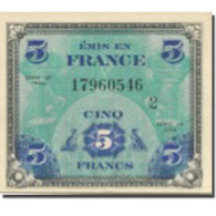 France, 5 Francs, Drapeau/France, 1944, 1944-06-06, SUP, Fayette:VF 17.02 - 1944 Flagge/Frankreich