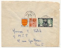 FRANCE - Enveloppe Affr. Composé 12F Reims / Florence + 2F Saintonge + 6F Moissonneuse - Allevard 1958 - Lettres & Documents
