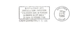 Département Du Calvados - Caen - Flamme Secap SPECIMEN - Freistempel