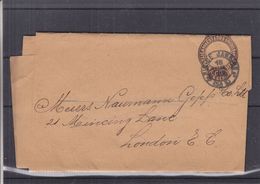 Brésil - Bande De Journeaux De 1893  ? - Entier Postal - Oblit Rio De Janeiro - Exp Vers London - - Brieven En Documenten