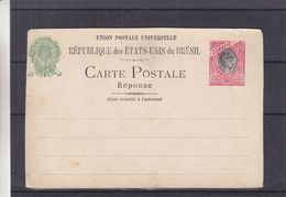 Brésil - Carte Postale De 1894 - Entier Postal - - Brieven En Documenten