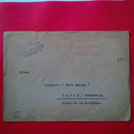 LETTRE BERLIN DEUTSCHE REICHSPOST 025 CENSURE PARIS LIBRAIRIE RIVE GAUCHE 1942 OBERKOMMANDO DER WEHRMACHT - Briefe U. Dokumente