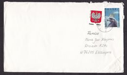 Poland: Cover To Germany, 1993, 2 Stamps, Eagle Bird, Heraldry (minor Damage) - Covers & Documents