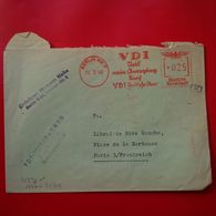 LETTRE BERLIN VDI DEUTSCHE REICHSPOST PARIS LIBRAIRIE RIVE GAUCHE 1942 CENSURE OBERKOMMANDO DER WEHRMACHT - Lettres & Documents