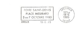 Département D'Eure Et Loir - Dreux - Flamme Secap SPECIMEN - Freistempel