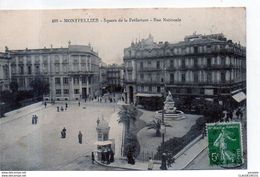 MONTPELLIER SQUARE DE LA PREFECTURE  RUE NATIONALE    (Editeur  M.T.I.L.) - Montpellier
