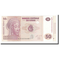 Billet, Congo Democratic Republic, 50 Francs, 2013, 2013-06-30, NEUF - République Du Congo (Congo-Brazzaville)