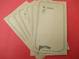 6 Menus Vierges/ PERRIER / Le Champagne Des Eaux De Table/ Vers 1950   MENU 278bis - Menus